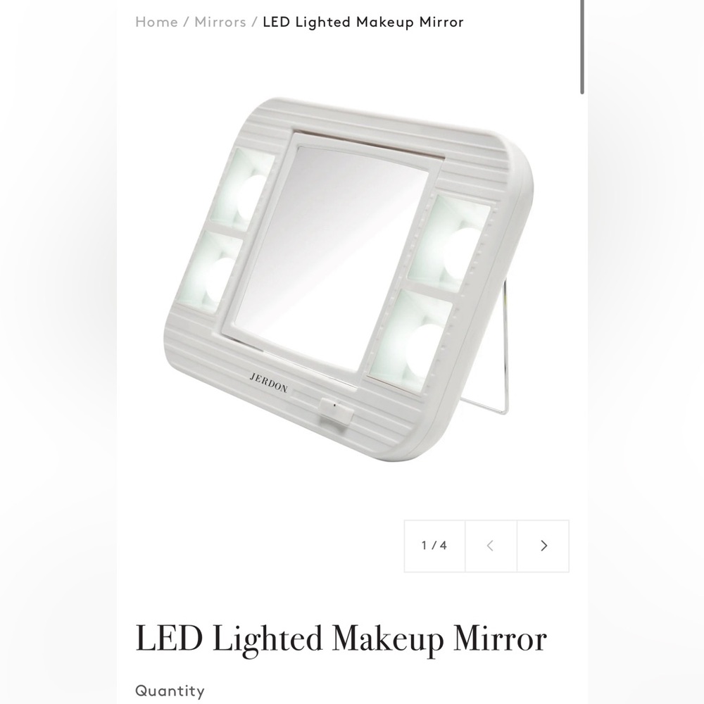 BASICALLY NEW JERDON led lighted makeup mirror